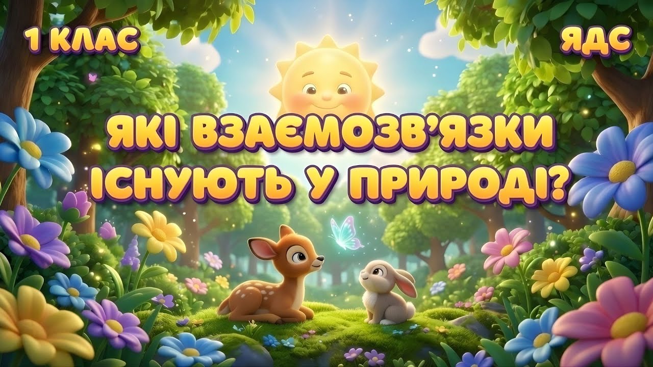 Які взаємозв'язки існують у природі? #ЯДС #1Клас #ДітиУкраїни