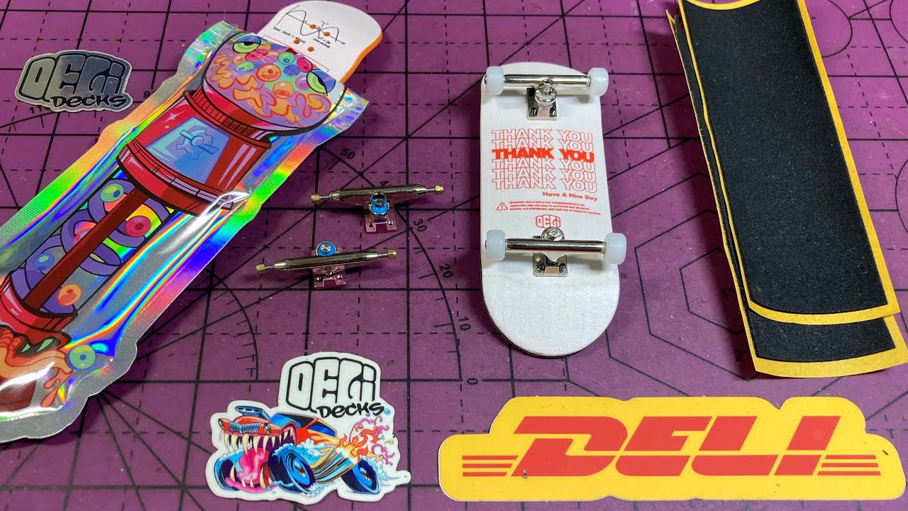 Открытие 📦 Deli Fingerboard Trucks и decks