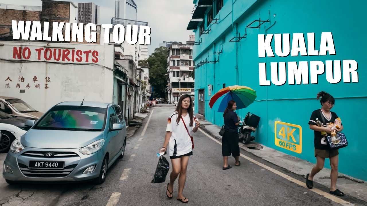 KUALA LUMPUR Walking Tour NO TOURISTS City Walk | 4k/60fps