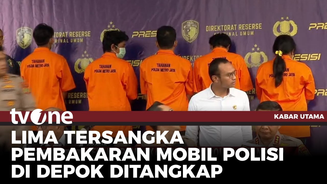 Kronologi Pembakaran Mobil Polisi, 5 Orang Pelaku Ditangkap & 4 Masih Buron | Kabar Utama tvOne