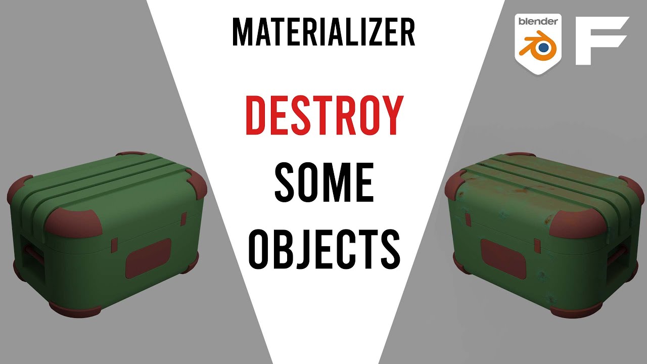 Fluent Materializer - Make Realistic Destroyed Effect (Blender Addon)