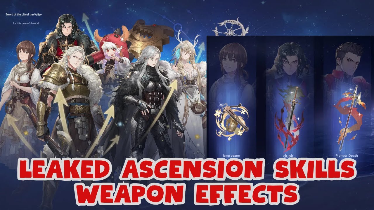 LEAKED ASCENSION SKILLS & LIGHTHOUSE WEAPONS - ALEXEI AGATA RICO AFRA EDDA [SWORD OF CONVALLARIA]