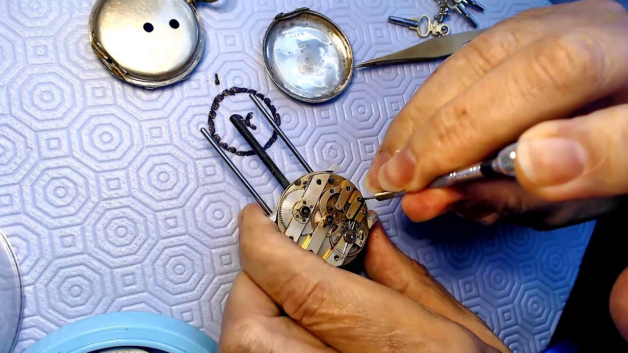 Making a Small Watch Part - Click Spring