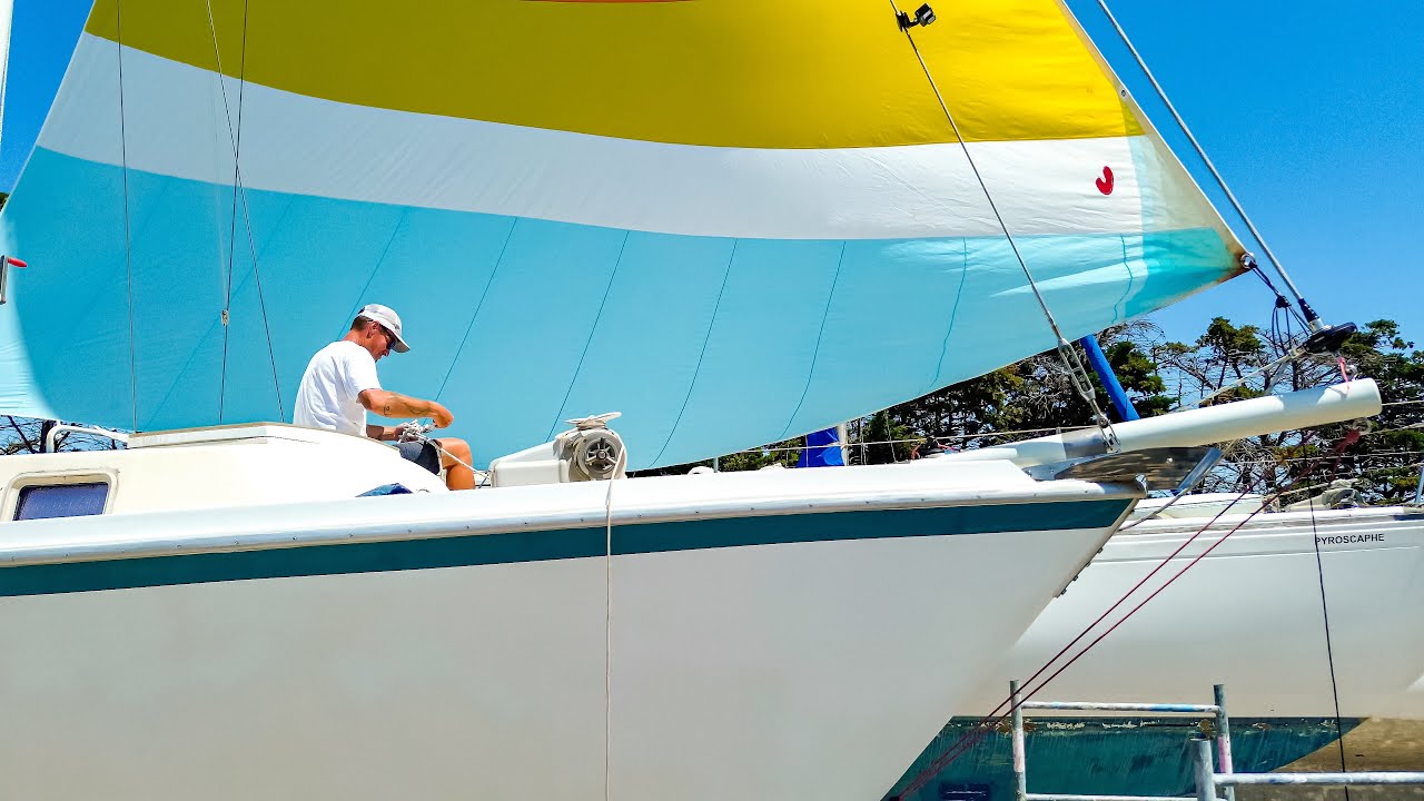WE FLEW THE &euro;1 BOAT&rsquo;S SPINNAKER! And Our New Bowsprit Actually Worked