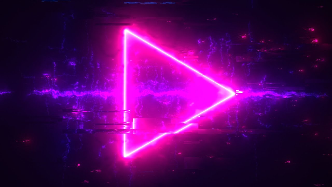 Cyberpunk Hi-Tech Glitch Neon Arrow Animation Background video | Footage | Screensaver