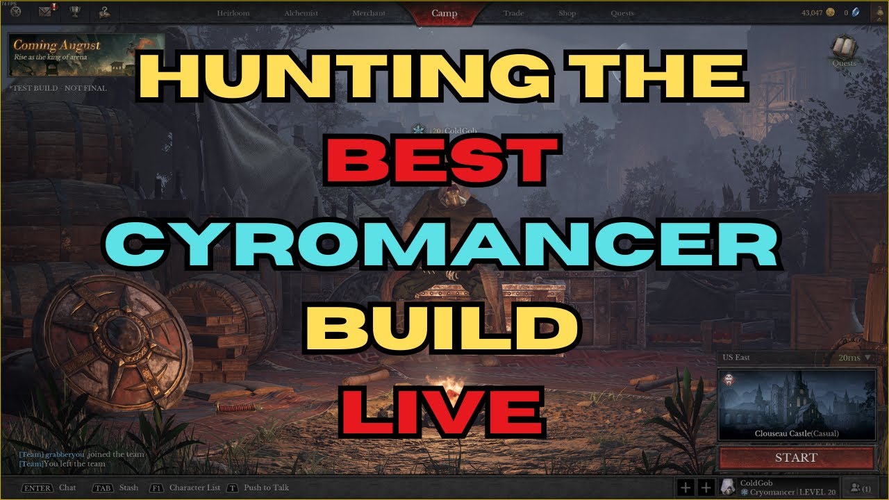Finding the BEST cryomancer Build - Live DungeonBorne Gameplay