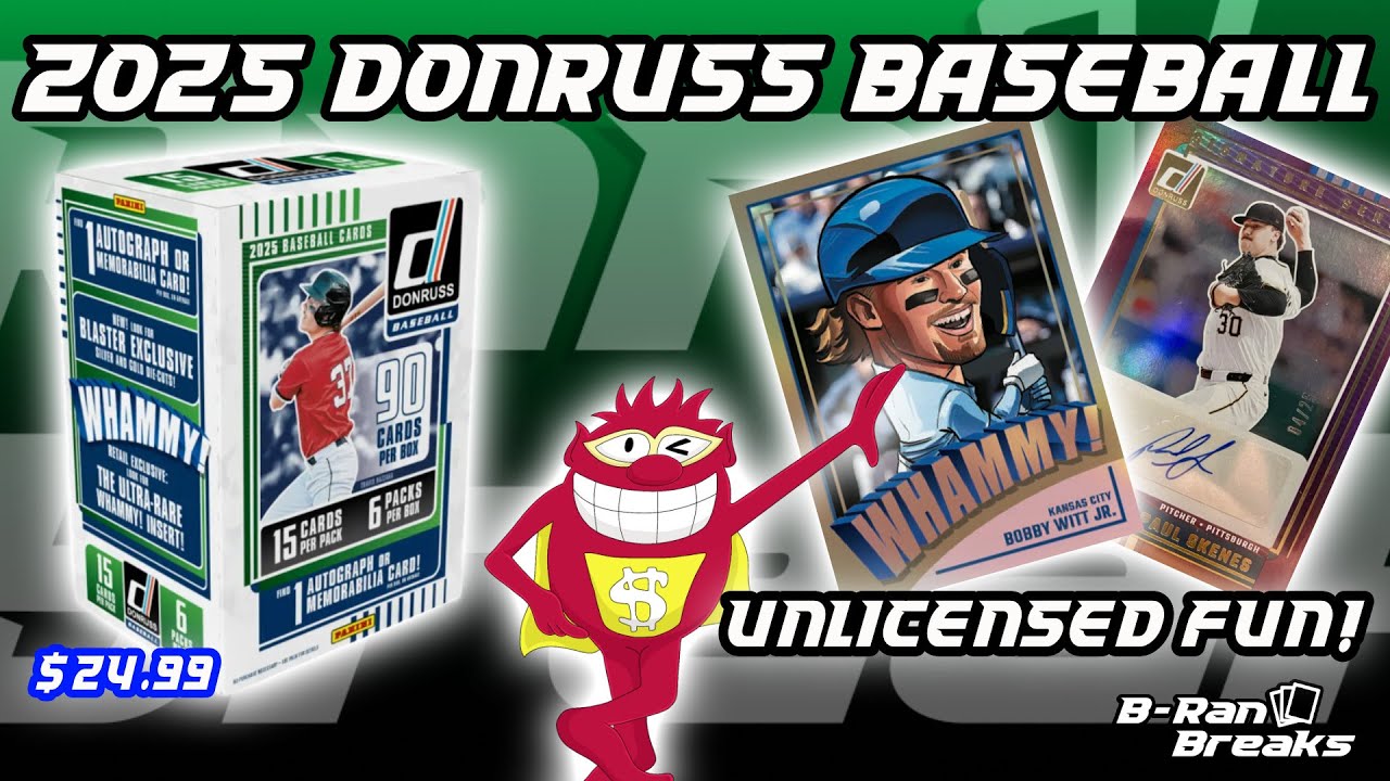 WE HIT GOLD! 🔥 UNLICENSED FUN! 2025 Donruss Baseball Blaster Boxes! A MUST BUY FOR BASEBALL FANS?