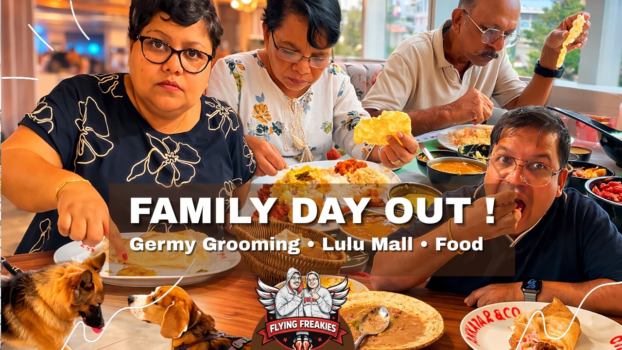 Our Family Day Out! 🐾 Germy’s Grooming, Paragon Lunch & Arthunkal Church | Kochi Vlog
