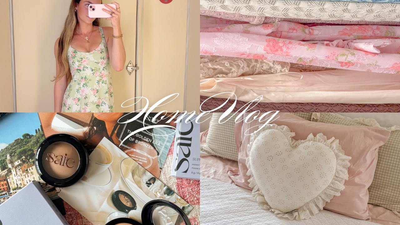 Home Vlog | baking, valentine's day, & spring shopping