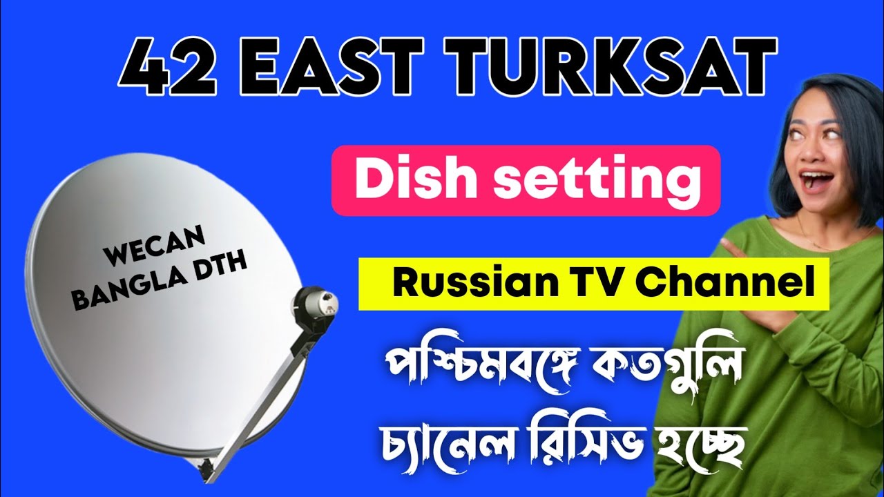 New satellite dish setting / 42e Turksat dish setting / Turksat 42e channel list 