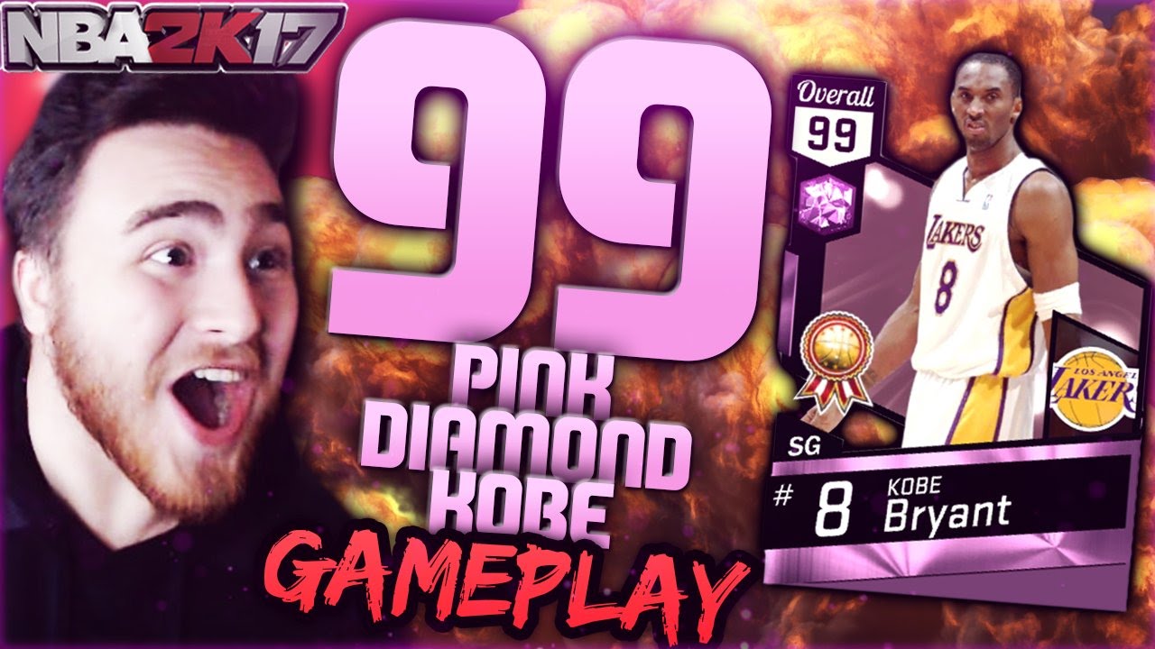 WTF HOW!?!! 99 PINK DIAMOND KOBE NBA 2K17 MyTeam