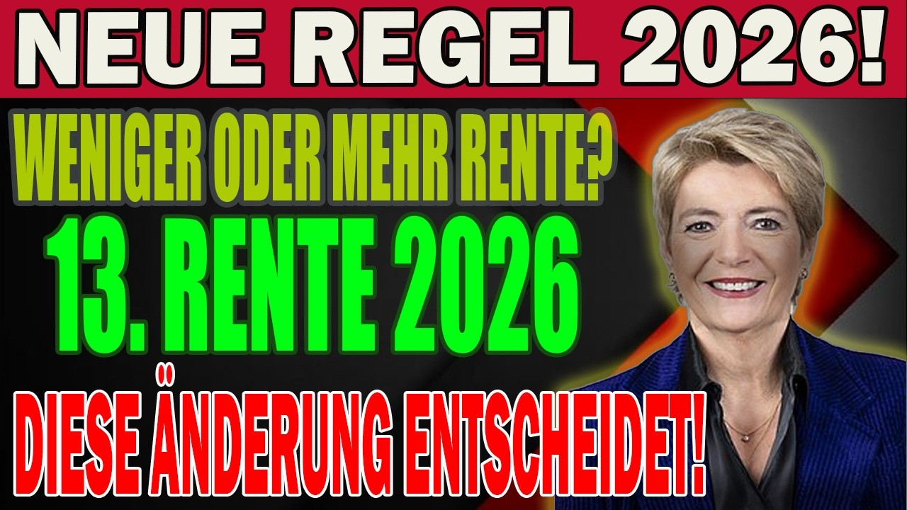 🚨 AHV 2026 Update Diese neue Änderung entscheidet, wie viel 13. Rente du wirklich bekommst!