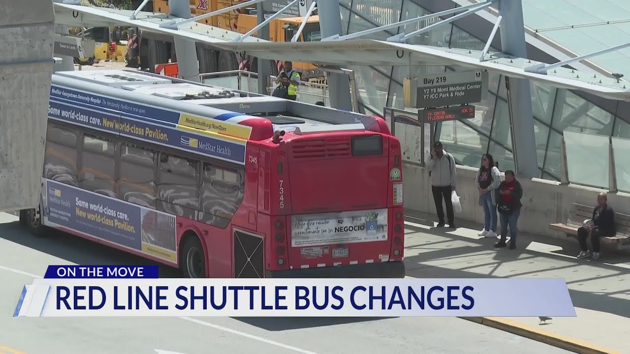 Red Line Shuttle Bus Change