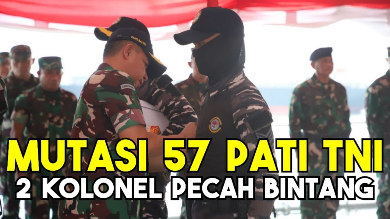 Mutasi 57 Pati TNI Akhir Oktober 2025 di Antaranya 2 Kolonel TNI AU Pecah Bintang