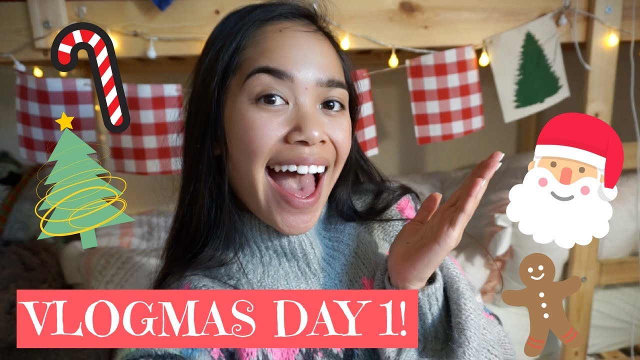 College Student Takes on VLOGMAS!! | Vlogmas Day 1- 2017