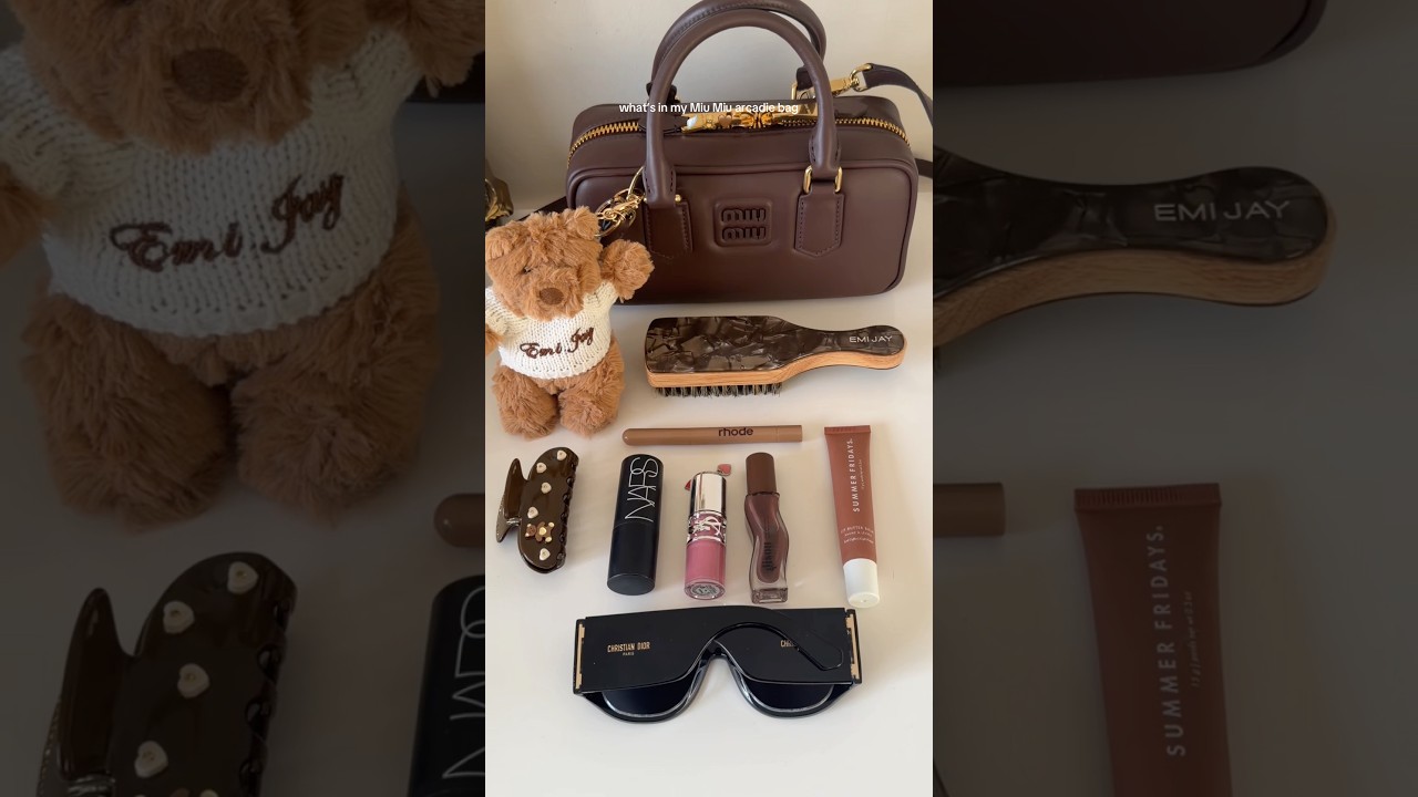 What’s in my Miu Miu arcadie bag 