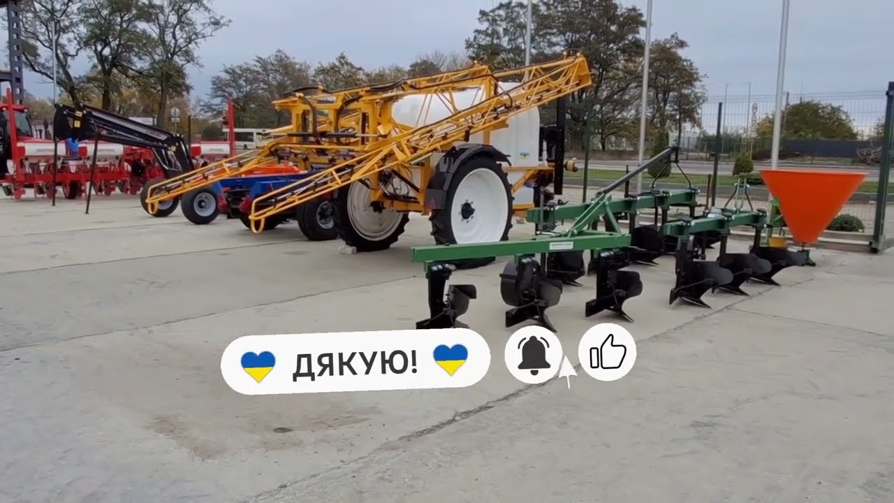 Обприскувач причіпний КРОНОС-3000-22*Розкладання та робота в полі