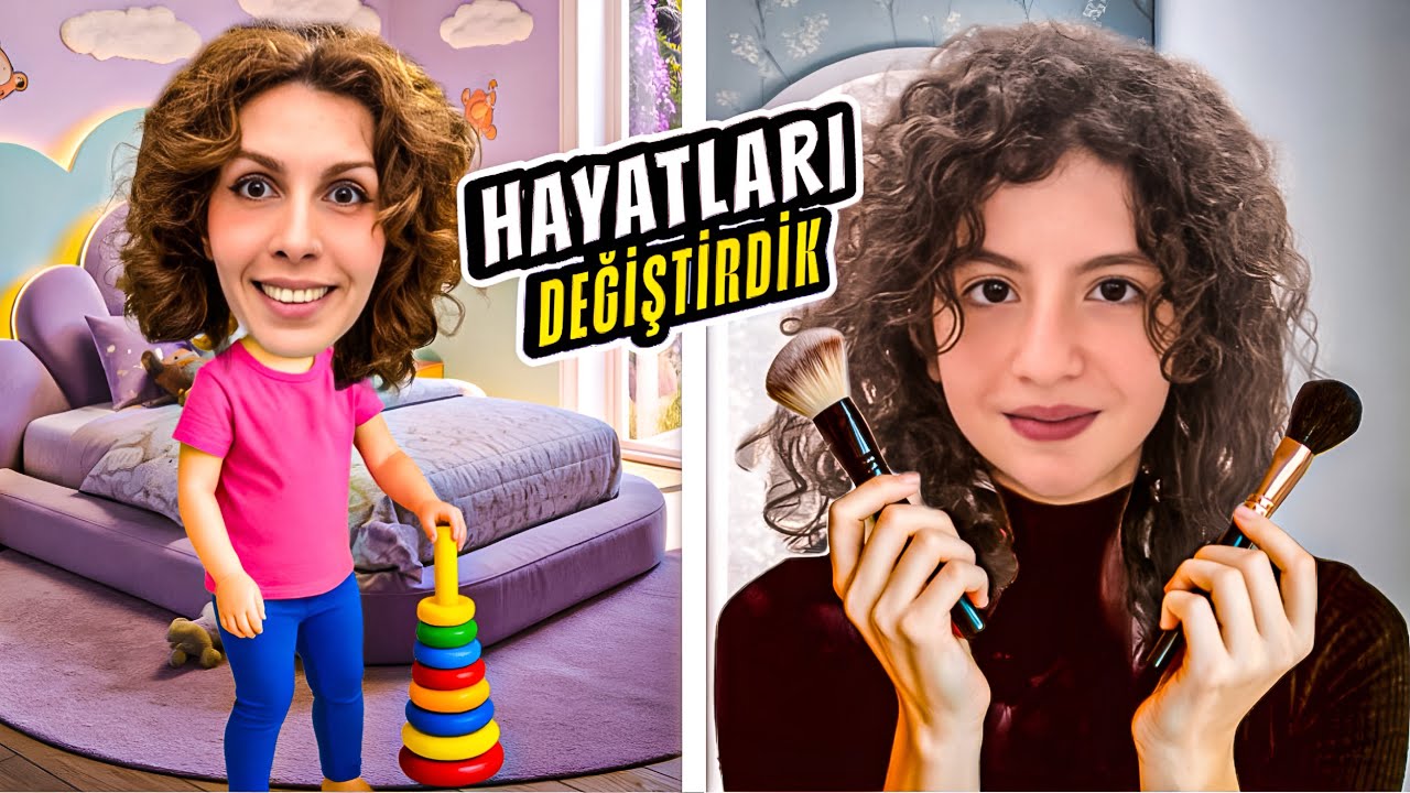 ESMANURLA ROLLERİ DEĞİŞTİRDİK ! Esmanur ve Sara