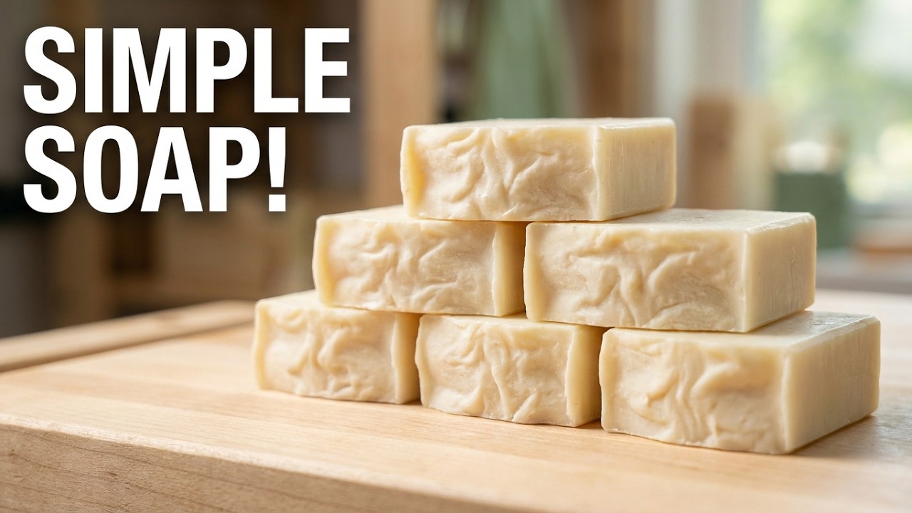 Cea mai simpla reteta pentru a face sapun de casa / Handmade soap