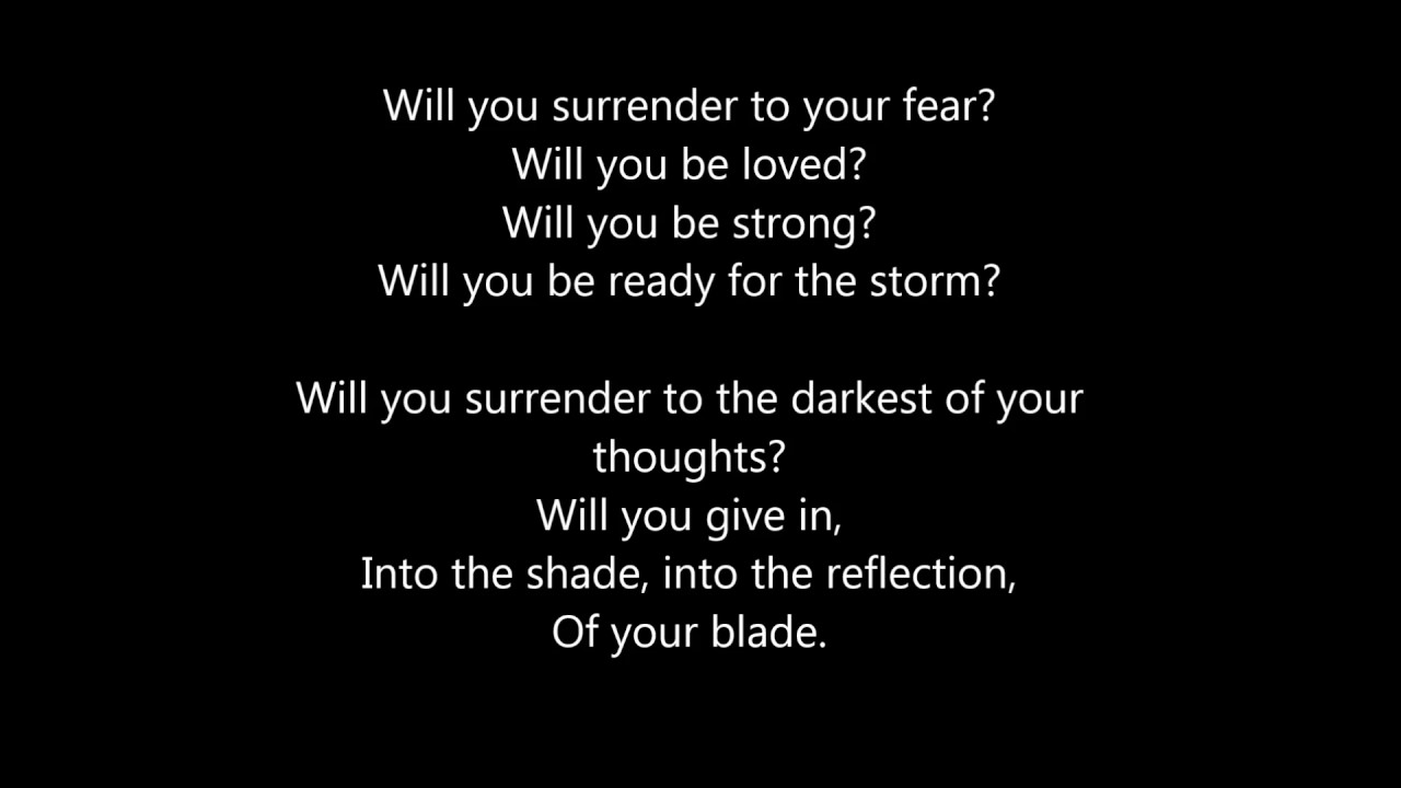 Tristam- Surrender (lyrics)