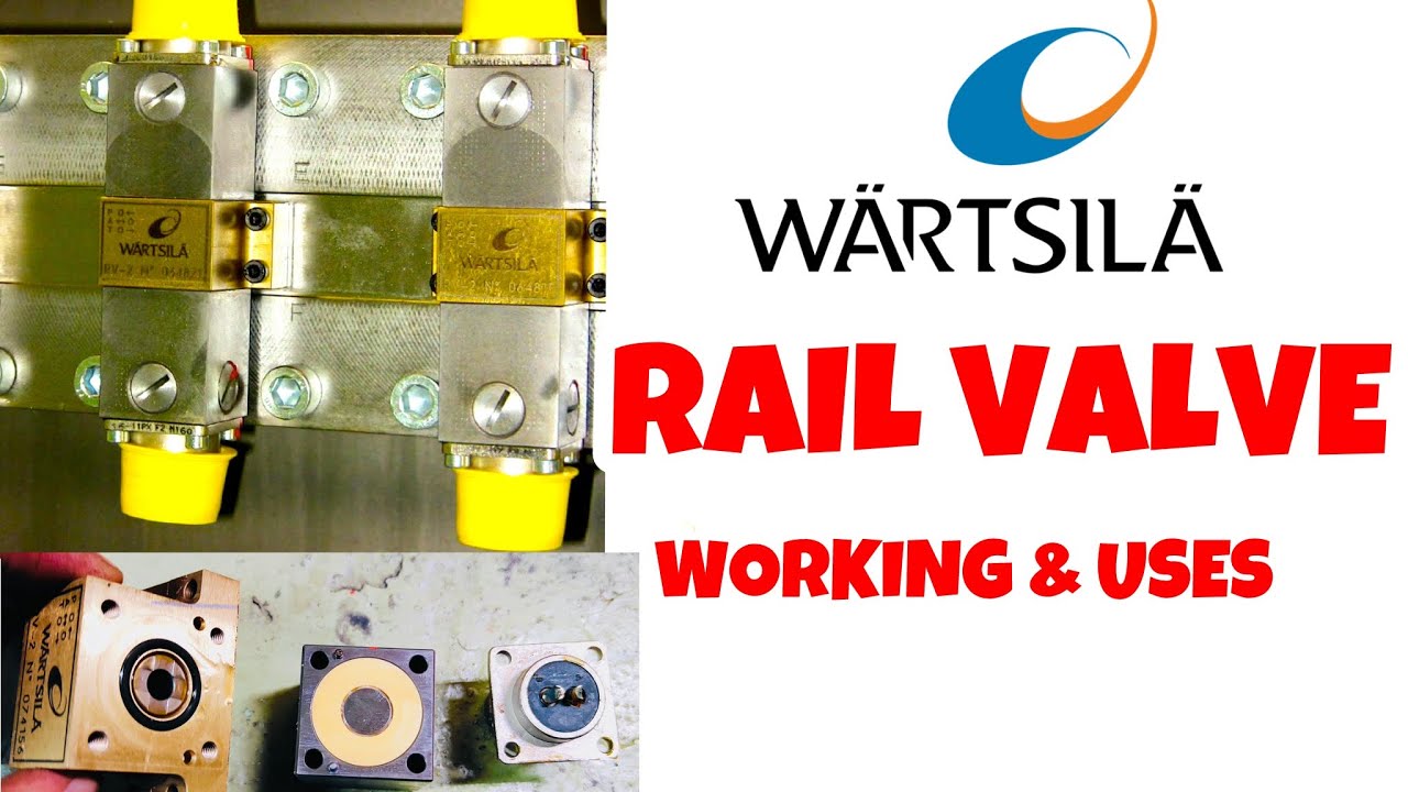 RAIL VALVE working & uses || Wartsila sulzer marine engine