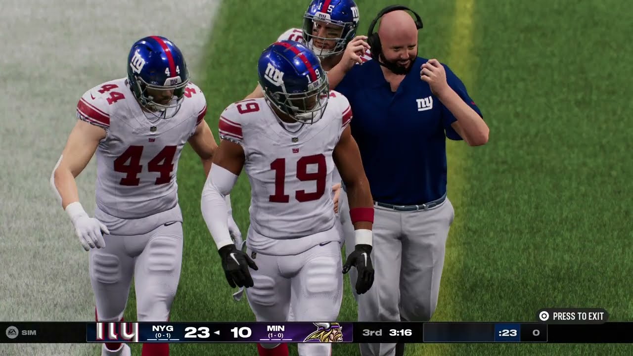 2027: Week 2 - Giants vs. Vikings 2nd Half