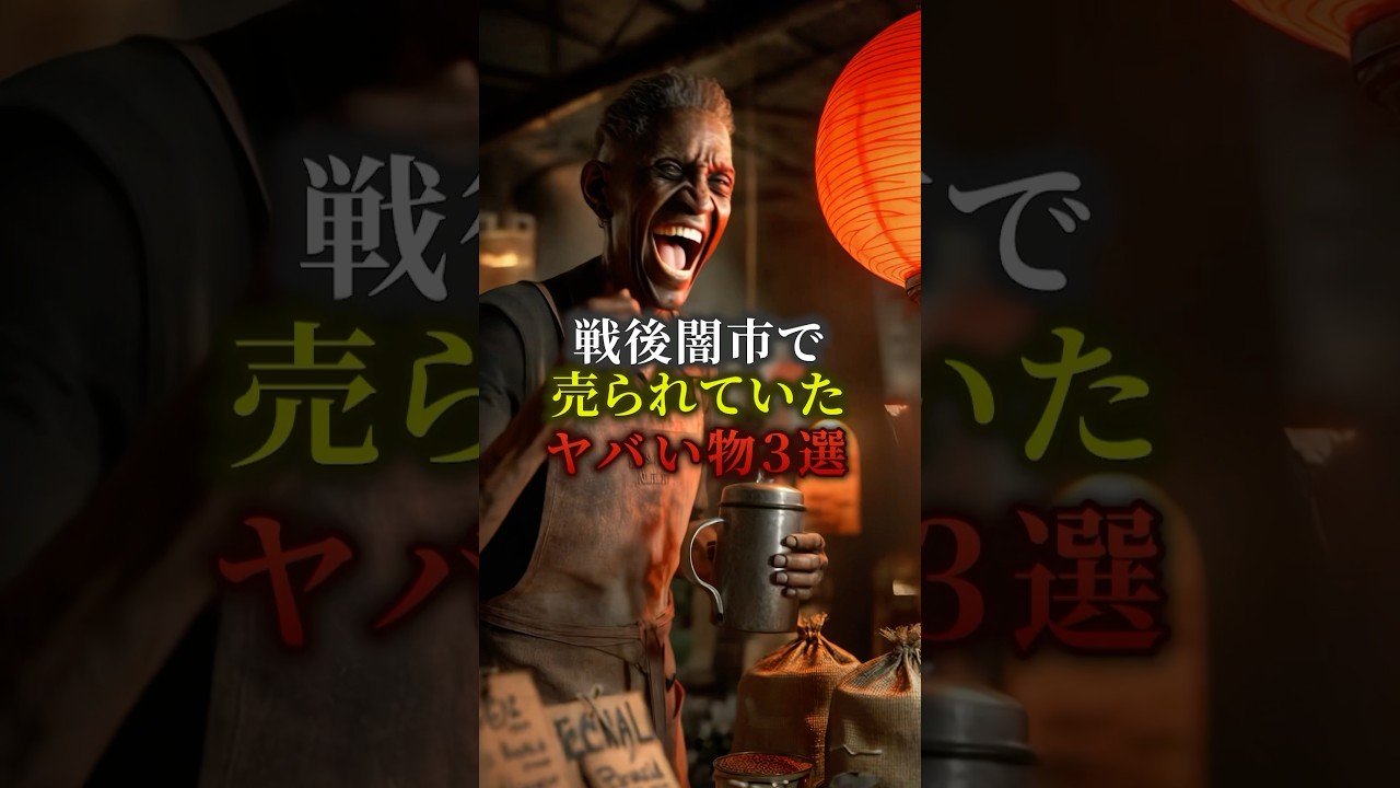 戦後闇市で売られていたヤバいもの3選