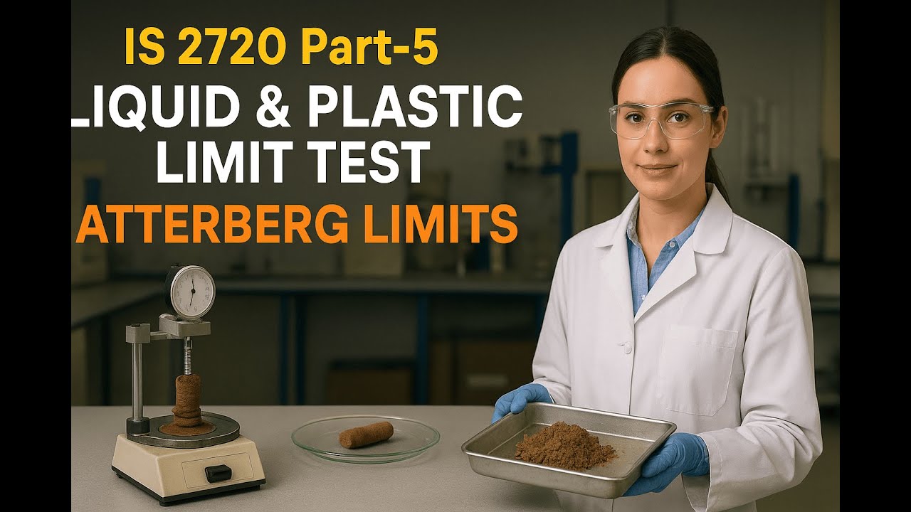IS 2720 Part-5 | Liquid  & Plastic Limit Test of Soil | Atterberg Limits Explained in Hindi+ English