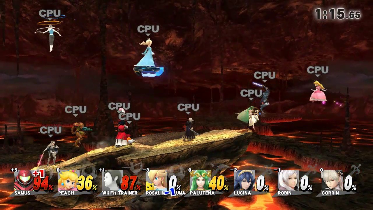 Super Smash Bros Wii U 8-Player Smash All Girls Battle (7)