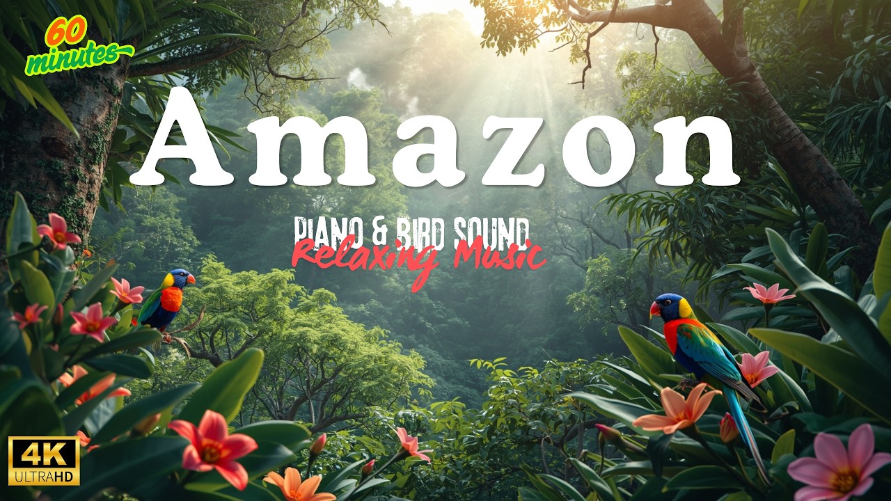 Nature Piano Music with Bird Sounds | Sleep, Study, and Relaxation