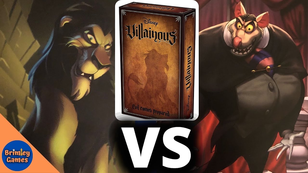 Scar VS Ratigan in Disney Villainous - FULL GAME GAMEPLAY!