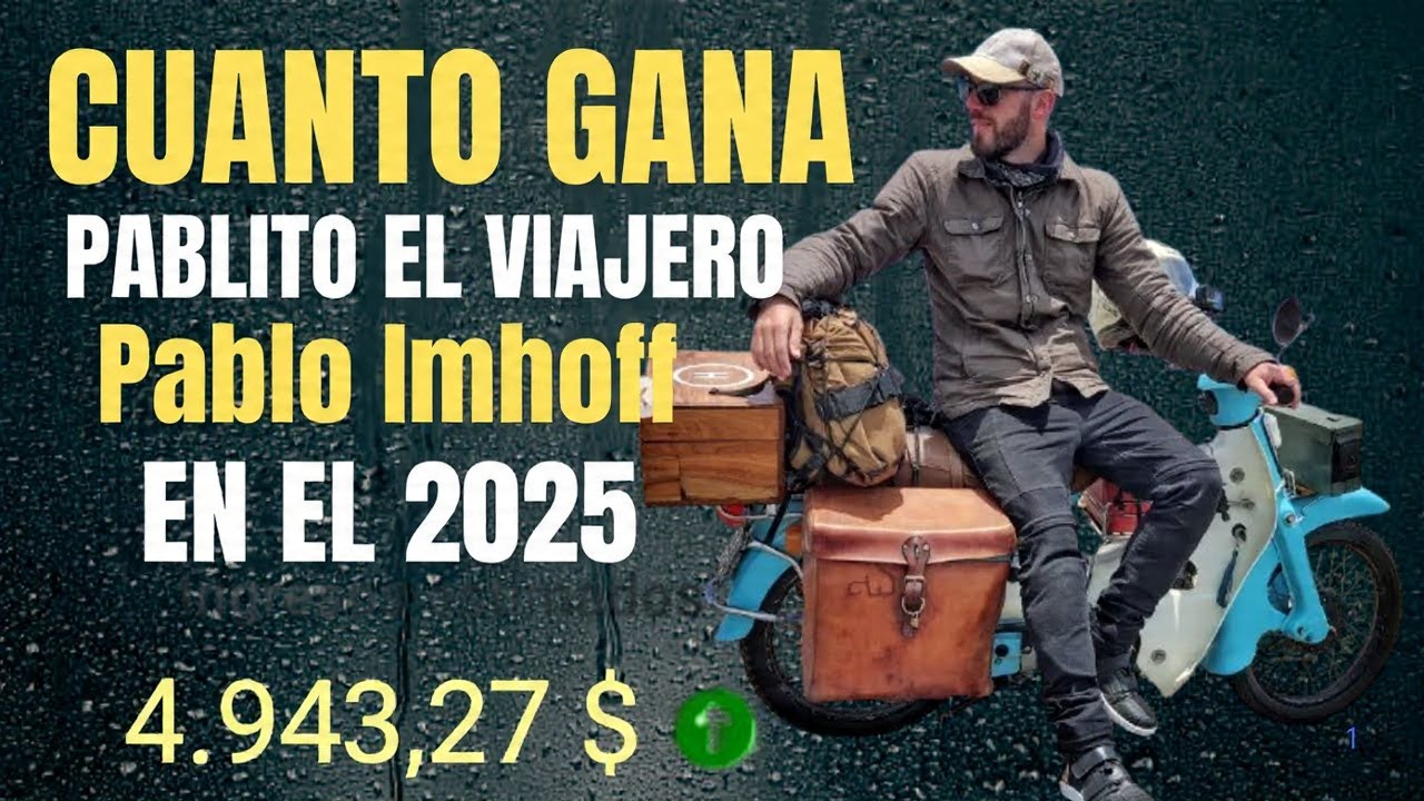 🤑 CUANTO GANA PABLO IMHOFF - Pablito viajero EN YOUTUBE EN EL 2025