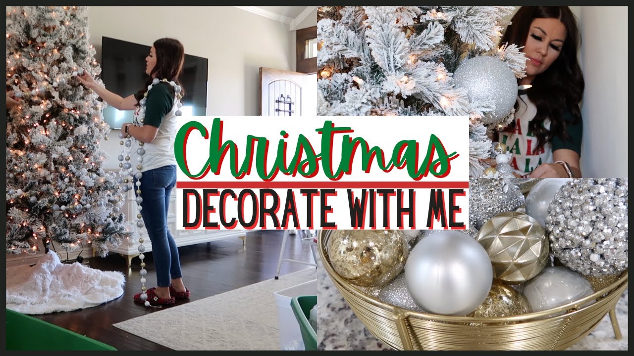 CHRISTMAS DECORATE WITH ME | 2020 CHRISTMAS TREE DECORATING | GLAM CHRISTMAS DECOR 2020