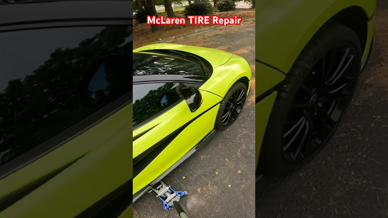 McLaren Tire Repair on the Road🏎️ 