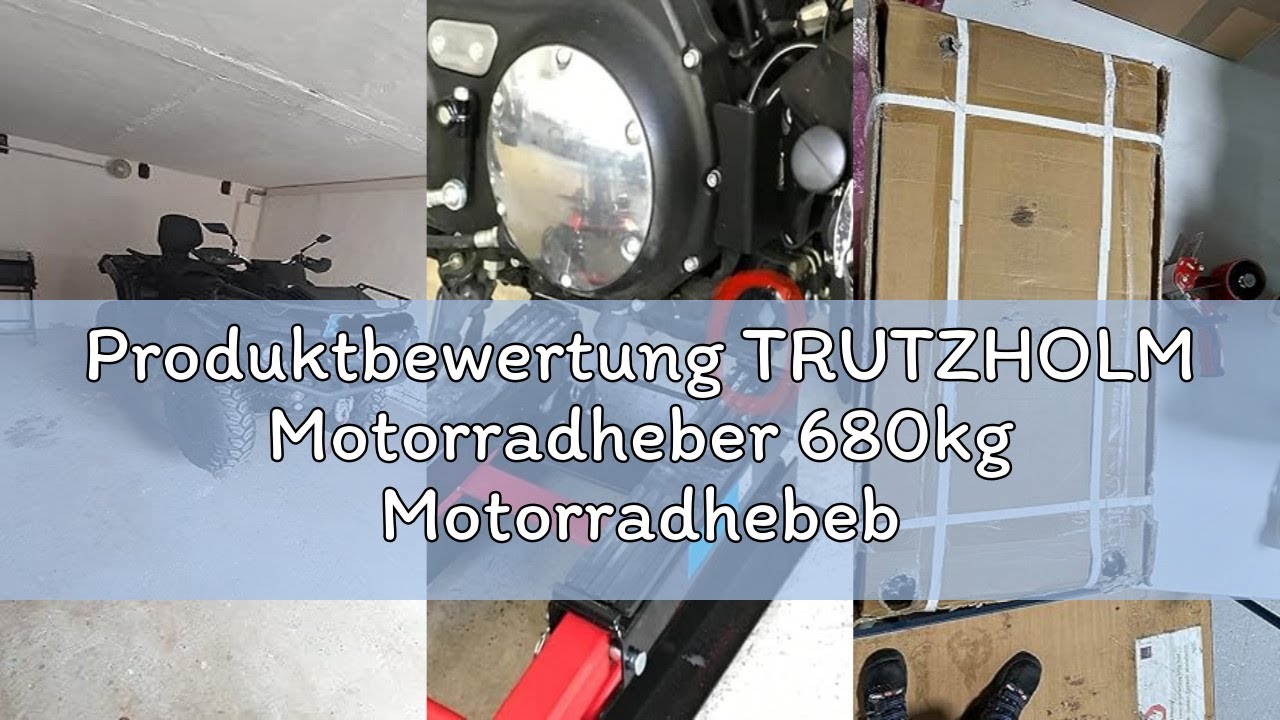 Produktbewertung TRUTZHOLM Motorradheber 680kg Motorradhebebühne Motorradheber hydraulisch Montagebo