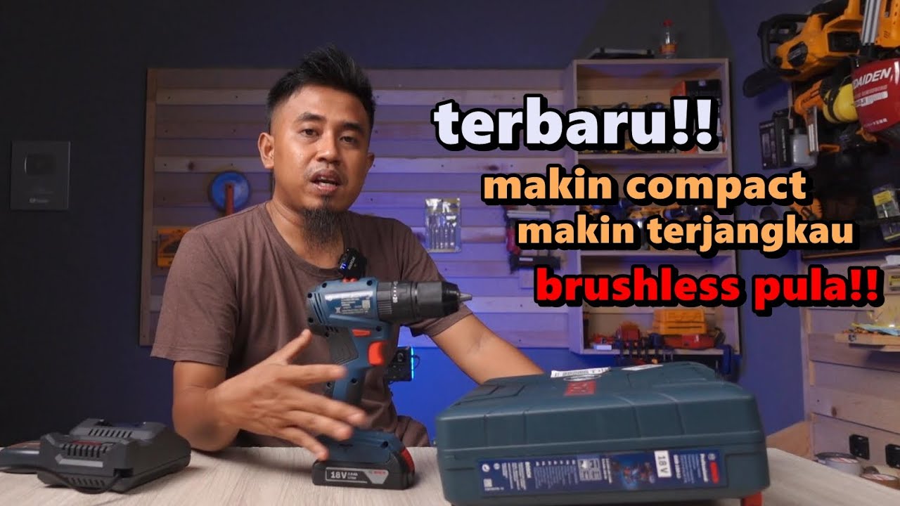akhirnya bor premium makin terjangkau!! - Bosch GSB185Li cordless brushless hammer drill terbaru 🔥🔥🔥