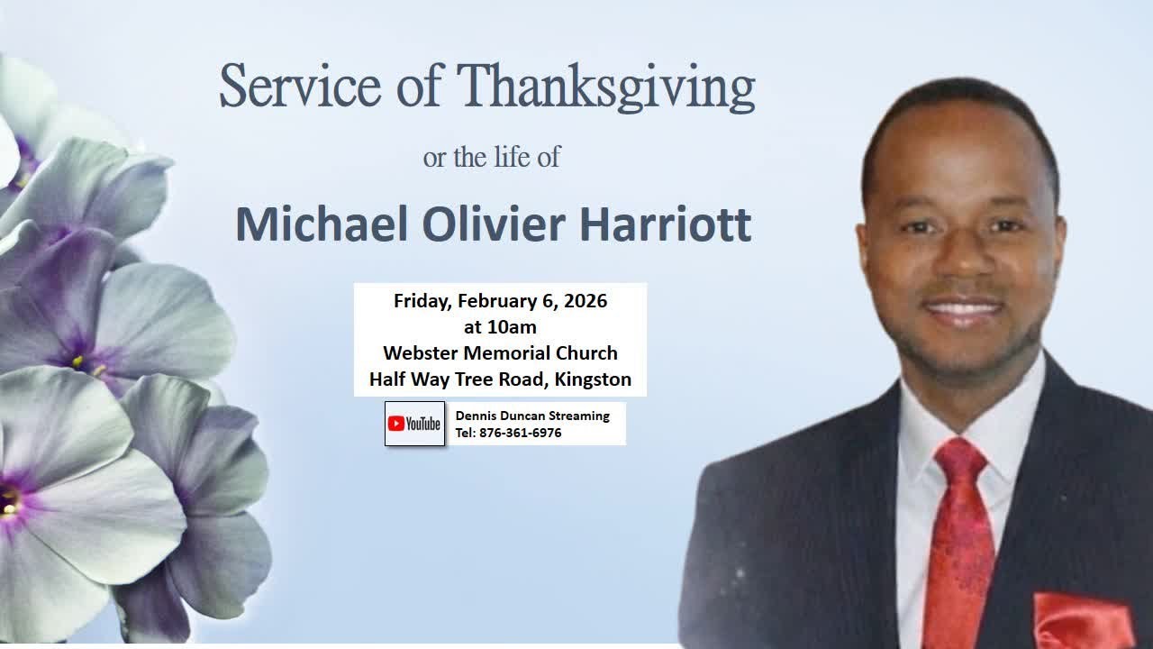 Service of Thanksgiving for the Life of Michael Olivier Harriott