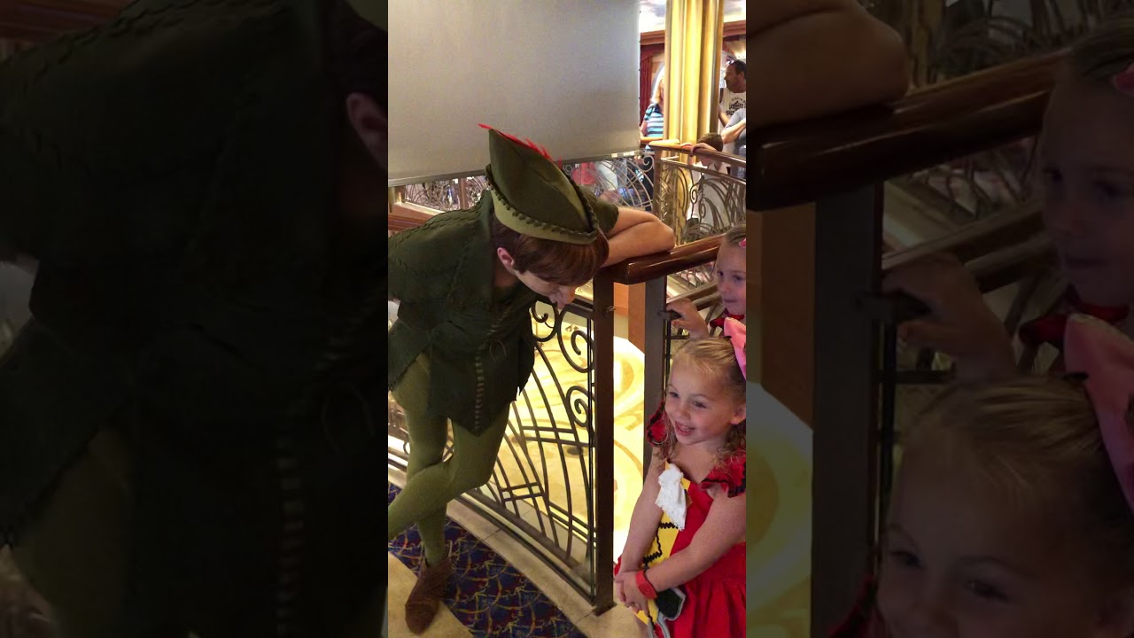 Meeting Peter Pan on Disney Dream. June 2019