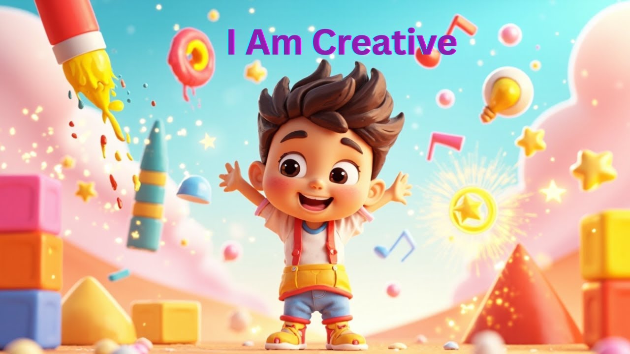 I Am Creative! 🎨✨ | Fun Kids Song for Learning, Imagination & Creativity