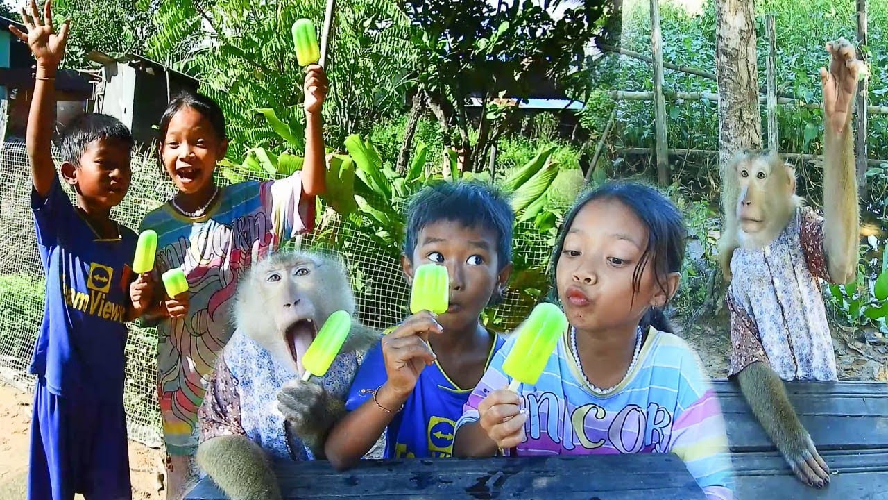 СокЯа ест мороженое с двумя братьями. Самый смешной момент!