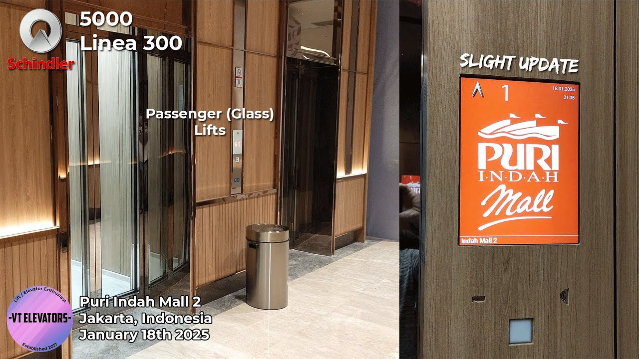 Updates | Brand New Schindler 5000 MRL Glass Lifts - Puri Indah Mall 2, Jakarta