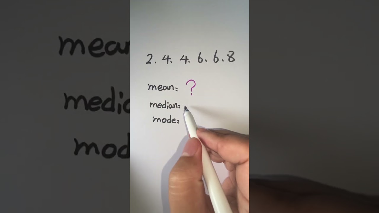 Math quiz: mean, median & mode #mean #mean #median #mode #mathquiz #shorts