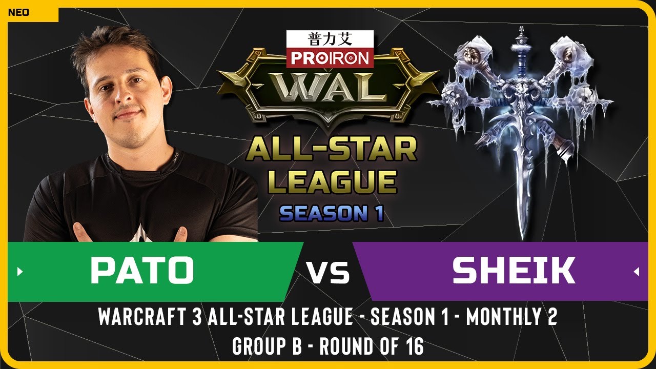 WC3 - [NE] PaTo vs Sheik [UD] - Round of 16 - Warcraft 3 All-Star League Season 1 M2 Qualifier