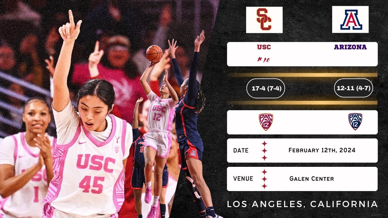 No. 10 USC vs Arizona | Pac-12 | 2.12.24