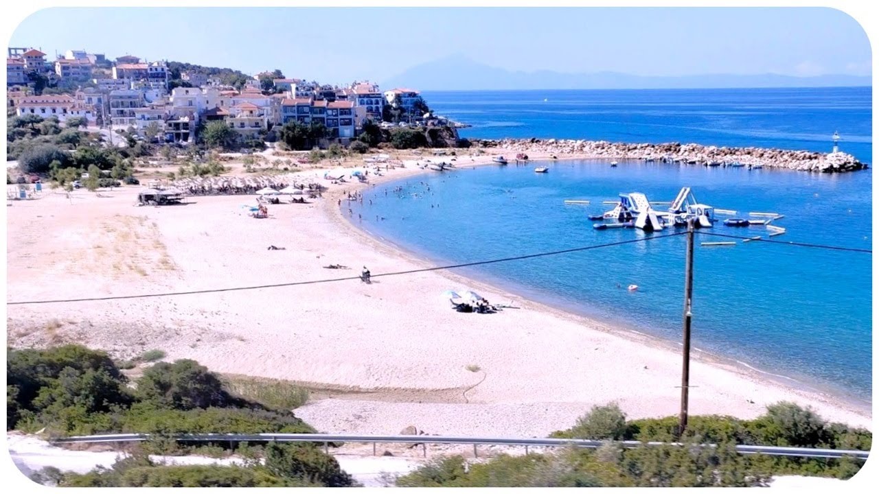 West Coast of Thasos Island (From Bus), Greece 4K