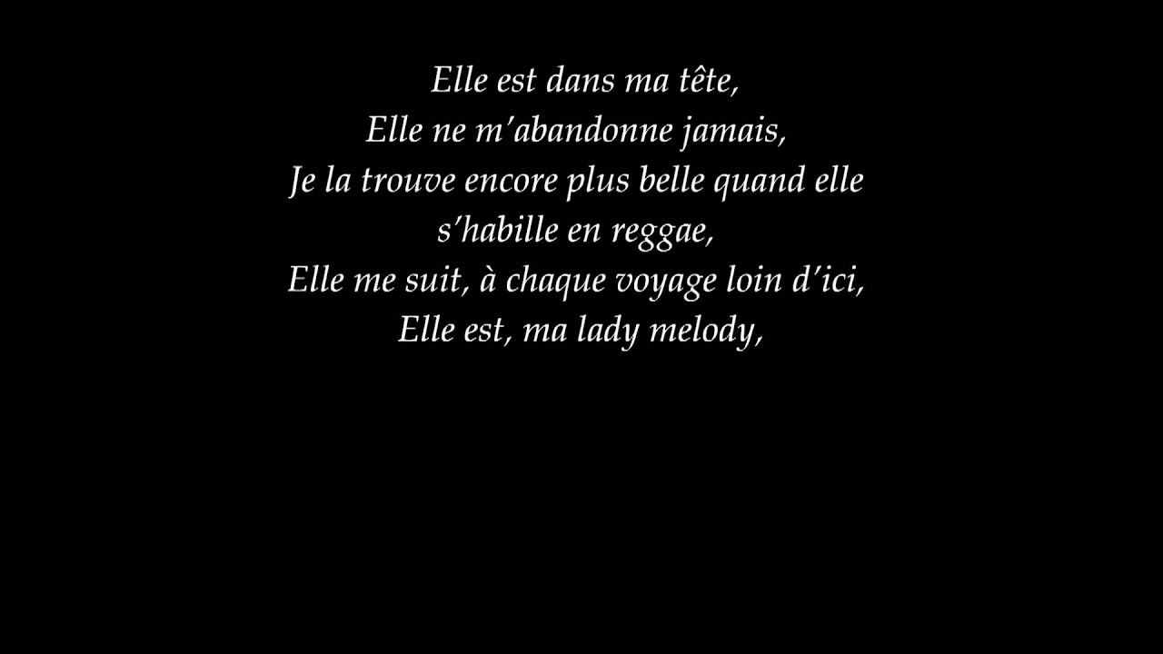 Musique et paroles de Lady Melody de Tom Frager