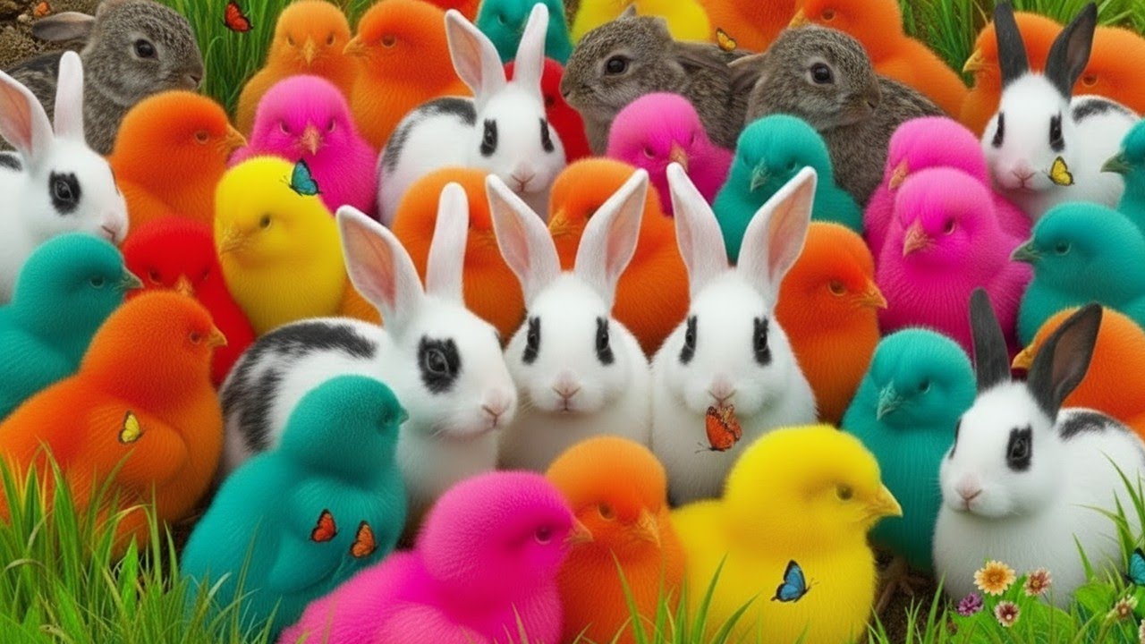 Tangkap Ayam Rainbow Lucu Banget 😍 Warna Warni