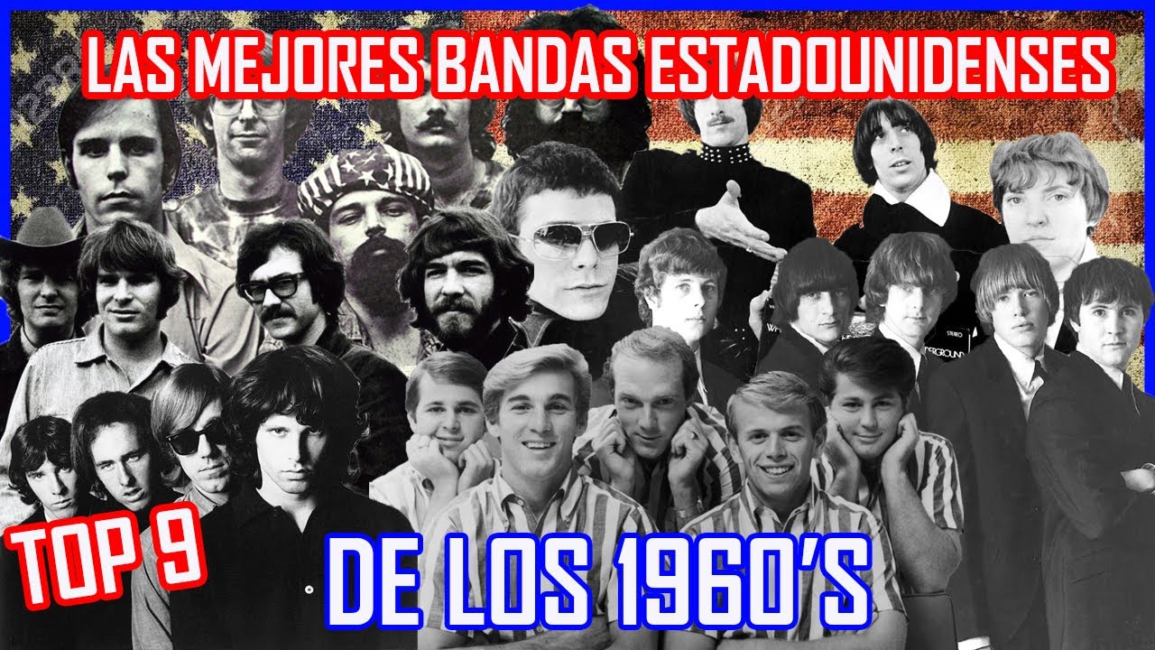 Las MEJORES BANDAS DE ROCK de ESTADOS UNIDOS de los a&ntilde;os 60's. TOP 9 | Nah&iacute;n9