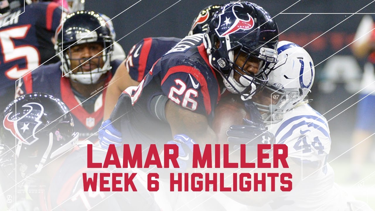 Lamar Miller's 178-Yard Performance | Colts vs. Texans | NFL Week 6 Player Highlights