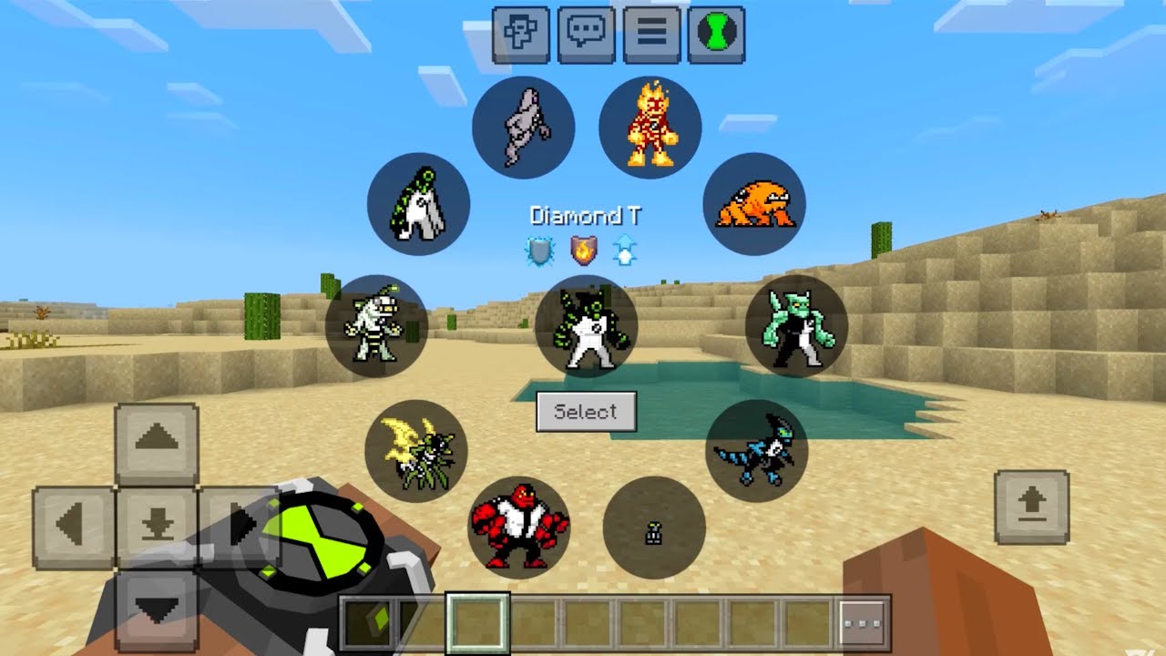 INCRIVEL!! ADDON DO BEN 10 NO MINECRAFT !